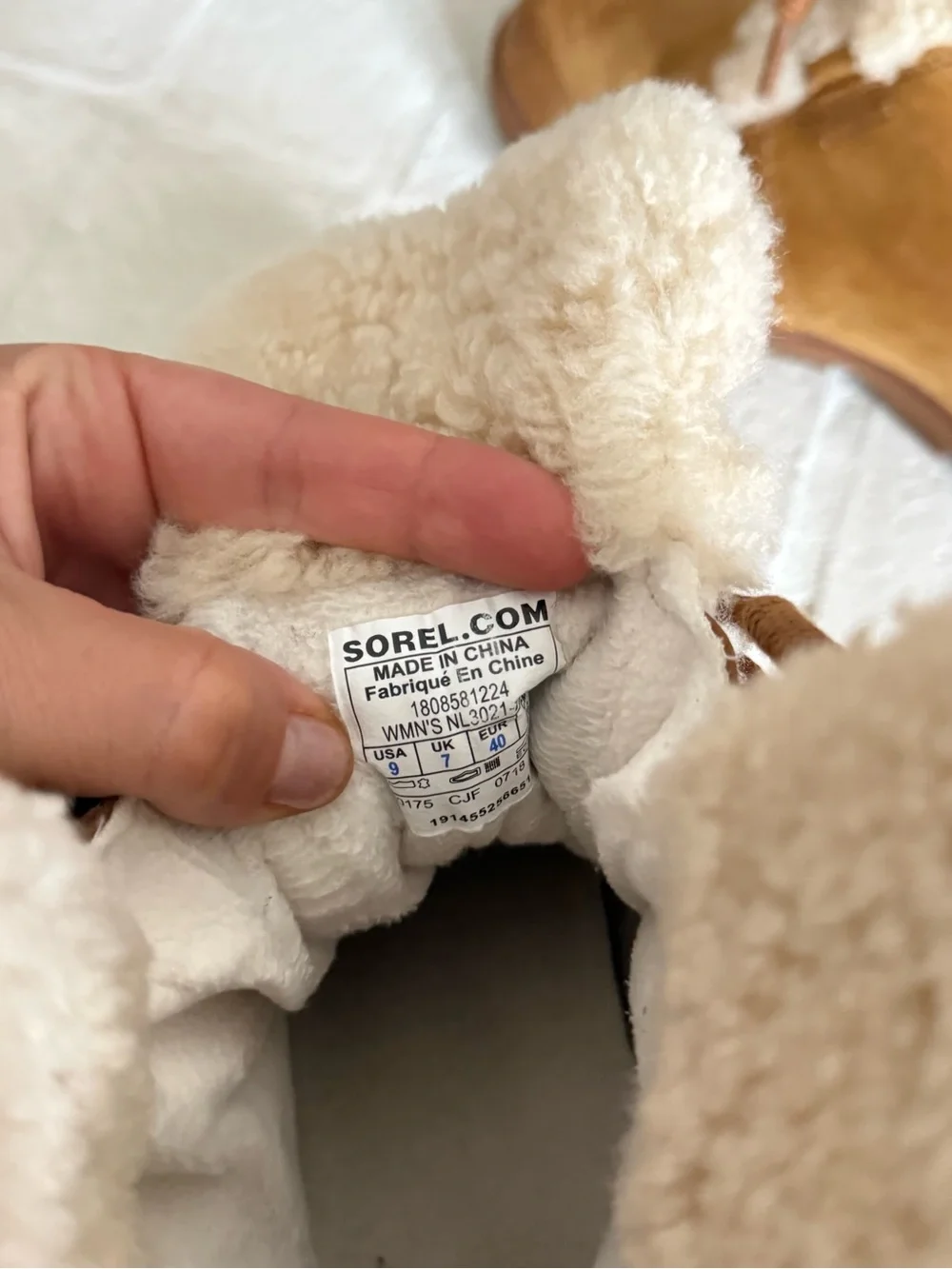 Sorel Joan of Arctic Wedge II Shearling Boots Waterproof Suede Women’s 9